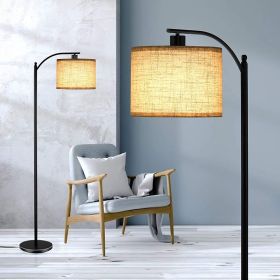 Standing Lamp with Lamp Shade for Living Room; Brown