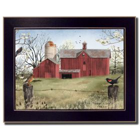 "Harbingers of Spring" By Billy Jacobs Printed Wall Art Black Frame