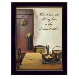 "What I love Most" By Susan Boyer; Printed Wall Art