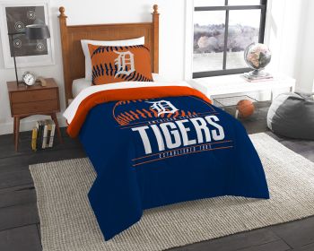 Tigers OFFICIAL Major League Baseball; Bedding; Printed Twin Comforter