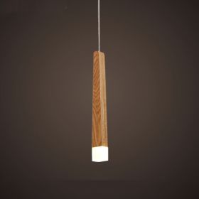 Nordic Solid Wood Matchstick Wooden Strip Pendant Light