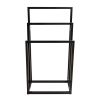 Metal Freestanding Towel Rack 3 Tiers Hand Towel Holder, Black