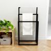 Metal Freestanding Towel Rack 3 Tiers Hand Towel Holder, Black