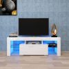 Large TV Base Stand with LED Light TV Cabinet.