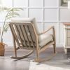 Solid Wood Rocking Chair; Beige