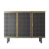 40.35" Wide 3 Doors Modern Sideboard