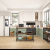 Kitchen Island with 3 Shelves,