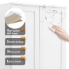 Storage Cabinet with Two Doors MDF Board, White