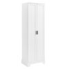 Storage Cabinet with Two Doors MDF Board, White