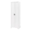 Storage Cabinet with Two Doors MDF Board, White