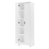 Storage Cabinet with Two Doors MDF Board, White