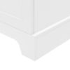 Storage Cabinet with Two Doors MDF Board, White