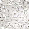 Medallion Trio Distressed White Floral 3-piece Carved Wood Wall Decor Set