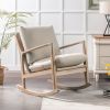 Solid Wood Rocking Chair; Beige