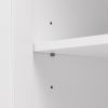 Storage Cabinet with Two Doors MDF Board, White