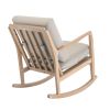 Solid Wood Rocking Chair; Beige