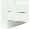 Kitchen Sideboard Cupboard, White High Gloss Dining Room Buffet Storage Cabinet Hallway