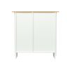 Kitchen Sideboard Cupboard, White High Gloss Dining Room Buffet Storage Cabinet Hallway