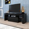 Flat Screen TV Cabinet, Gaming Consoles - in Lounge Room, Living Room and Bedroom (Black)