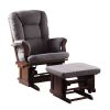 Aeron Chair &amp; Ottoman in Gray Microfiber Cherry