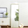 Full Length Mirror with Gold Aluminum Alloy Frame, 59" x 15.7"