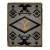 Yellowstone-Waffle Aztec Woven Jacquard Throw