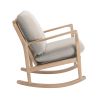 Solid Wood Rocking Chair; Beige