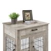 End Table with Drawer with Double Doors