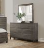 Contemporary Styling Dresser with Antique Bar Pulls Two-Tone Finish