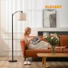 Standing Lamp with Lamp Shade for Living Room; Brown