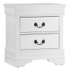 Traditional Design White Finish Nightstand