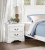 Traditional Design White Finish Nightstand