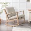 Solid Wood Rocking Chair; Beige