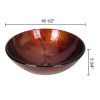 Round Glass Vessel Sink