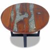 Coffee Table Teak Resin 23.6"