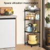 4 Tier Corner Display Rack Multipurpose Shelving Unit