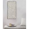 Paper Cloaked Leaves Metal Framed Decor Panel