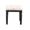 Classic Black Color Vanity Set w Stool 3- Storage Drawers