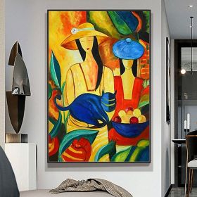 Handmade Figure Oil Paintings On Canvas Wall Art Decoration Modern Abstract Picture Home Decor (size: 50X70cm)