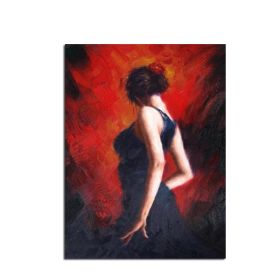 Ha's Art 100% Hand Painted Abstract Oil Painting Wall Art Contemporary Dancing Women Picture Canvas Home Decor For Living Room Bedroom No Frame (size: 100x150cm)