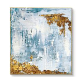 100% Nordic Style Wall Art Pic 100% Hand Painted Modern Abstract Oil Painting On Canvas For Living Room Home Decor No Frame (size: 80x80cm)