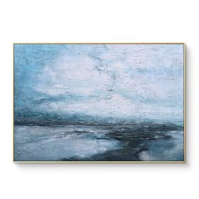 Hand Painted Oil Paintings on Canvas Modern Abstract  Landscape Art Picture For Living Room Home Decor No Frame (size: 60x90cm)