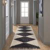 [Only support Drop Shipping Buyer] Amanda Black & Ivory Modern Area Rug