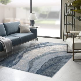 [Only support Drop Shipping Buyer] Grace Abstract Wave Area Rug (Color: as Pic)