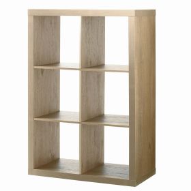 6-Cube Storage Organizer (Color: Natural)