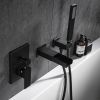 TrustMade Pressure-Balance Waterfall Single Handle Wall Mount Tub Faucet with Hand Shower - 2W01