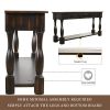 Console Table 64" Long Extra-thick Sofa Table with Drawers and Shelf for Entryway, Hallway, Living Room