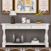 Console Table 64" Long Extra-thick Sofa Table with Drawers and Shelf for Entryway, Hallway, Living Room