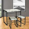 Small Dining Table Set With Two Stools