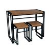 Small Dining Table Set With Two Stools